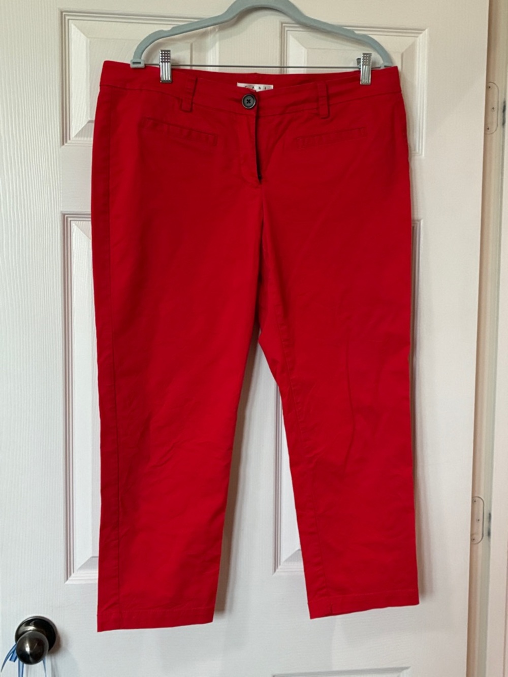 CAbi 646 Bright Red Women's cropped Pants